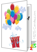 birthday, balloons, presents