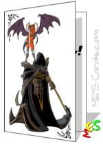 dark creature card template