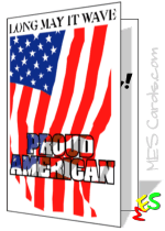 card to print, Proud American