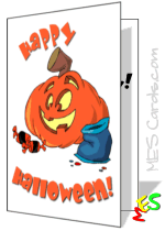 free Halloween card to print