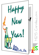 new year holiday greeting card