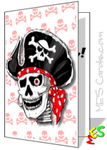 cool pirate card