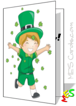 St. Patrick's Day card for boys