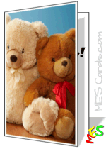 teddy bear birthday card