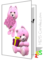 teddy bear card for kids
