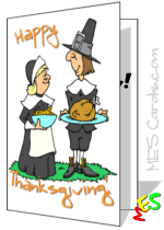 cute Thanksgiving card to print