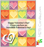 valentine to print, heart background